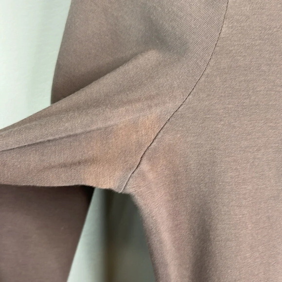 5/$25 ATHLETA Dress Lost River Grey Cowl Neck Long Sleeve Pocket *As Is* M - Picture 9 of 12